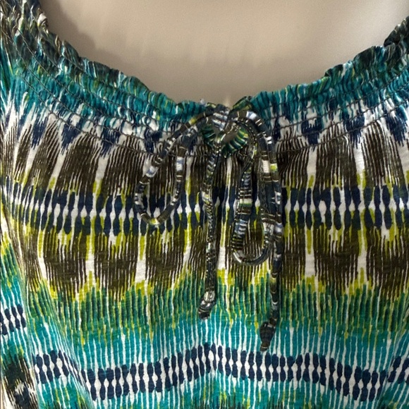 Sonoma sleeveless tunic top in a boho breezy multicolor pattern - Picture 3 of 12